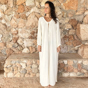 Lina Long Dress - Women - DS Double Saloo - S000 Natural
