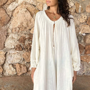 Lina Long Dress - Women - DS Double Saloo - S000 Natural