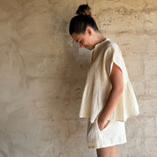 Lucille Shirt - Women - SS Simple Saloo - S100 Raw