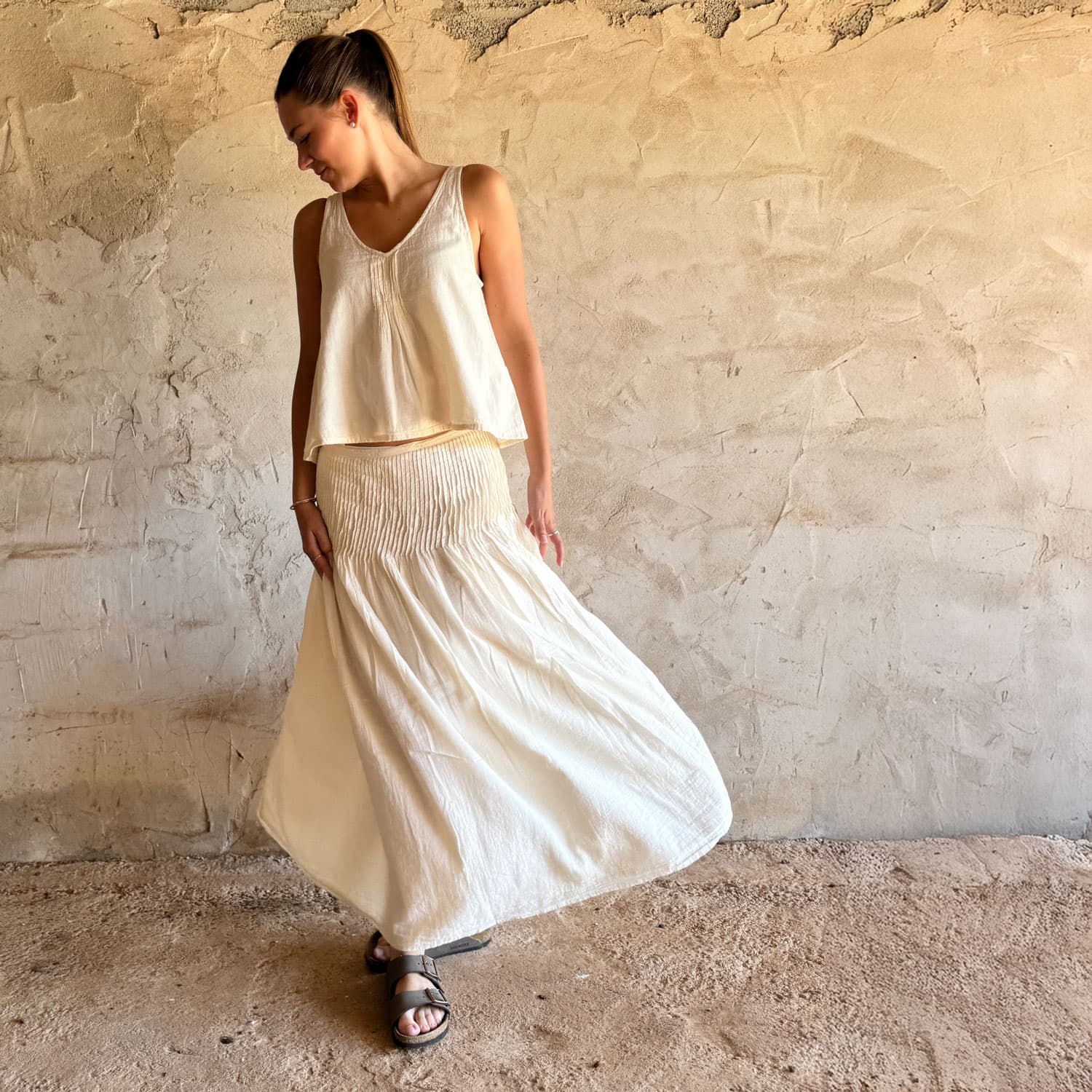 Lucille Skirt - Women - SS Simple Saloo - S100 Raw
