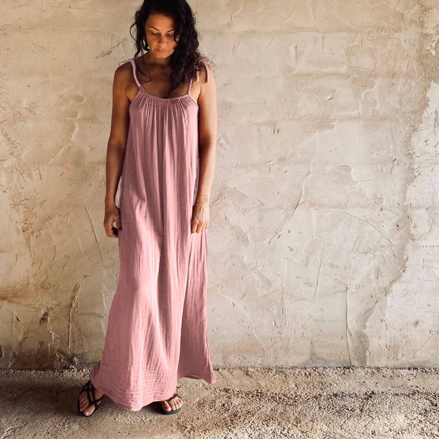 Mia Long Dress - Women - DS Double Saloo - S007 Dusty Pink n74 E-Shop Mia Long Dress - Women - DS Double Saloo - S007 Dusty Pink n74 E-Shop