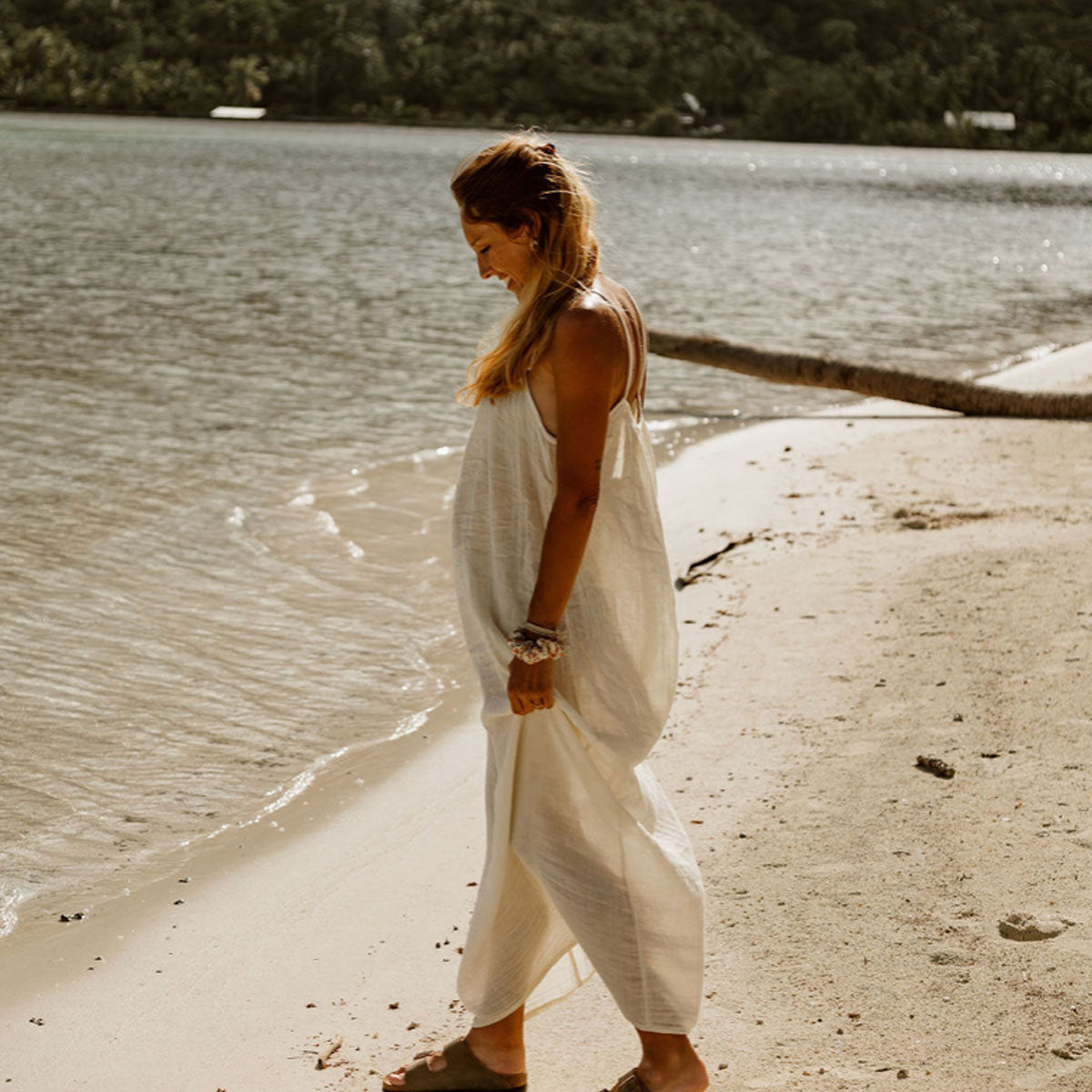 Mia Long Dress  - Women - DS Double Saloo - S000 Natural