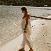 Mia Long Dress  - Women - DS Double Saloo - S000 Natural