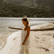 Mia Long Dress  - Women - DS Double Saloo - S000 Natural