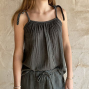 Mia Top - Women - DS Double Saloo - S021 Dark Green Grey