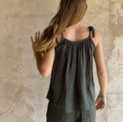 Mia Top - Women - DS Double Saloo - S021 Dark Green Grey