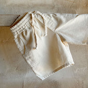 Nico Bermuda Shorts - Kids - TC Thai Cotton - S000 Natural
