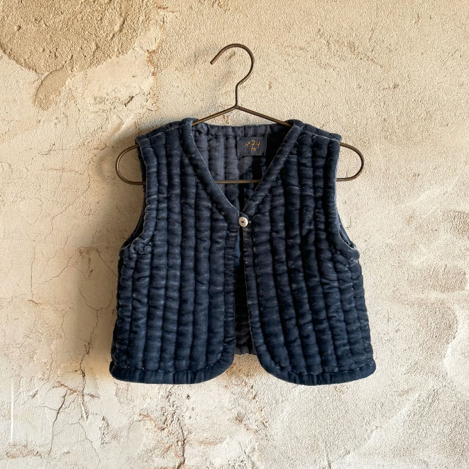 Nora Vest - Kids - SV Silk Velvet - S055 Aegean Blue