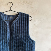Nora Vest - Women  - SV Silk Velvet - S055 Aegean Blue