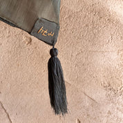 Salma Scarf - Women - HS Habotai Silk 25 - S021 Dark Green Grey