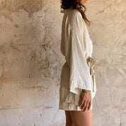 Yoko Kimono - Women - HS Habotai Silk 40 - S000 Natural