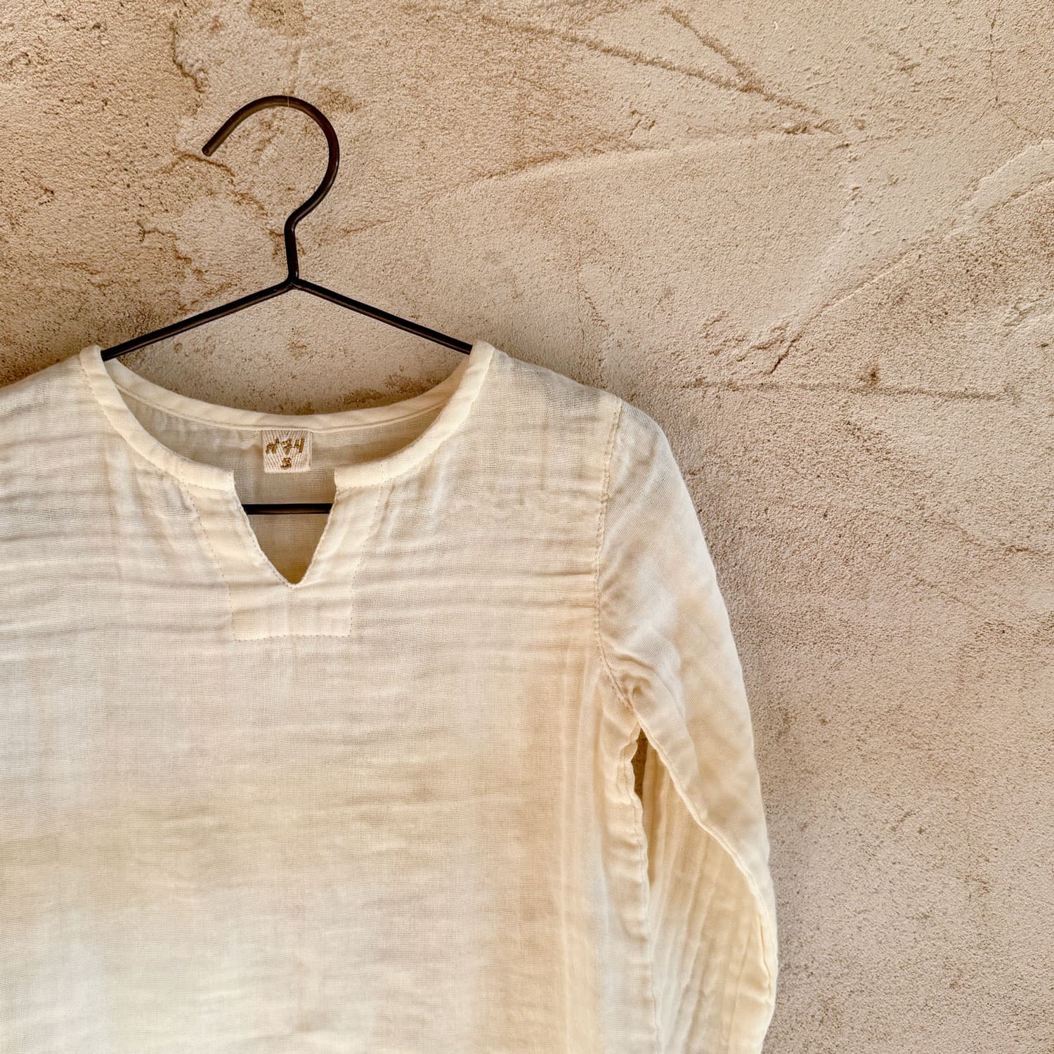 Zac Shirt - Baby - DS Double Saloo - S000 Natural