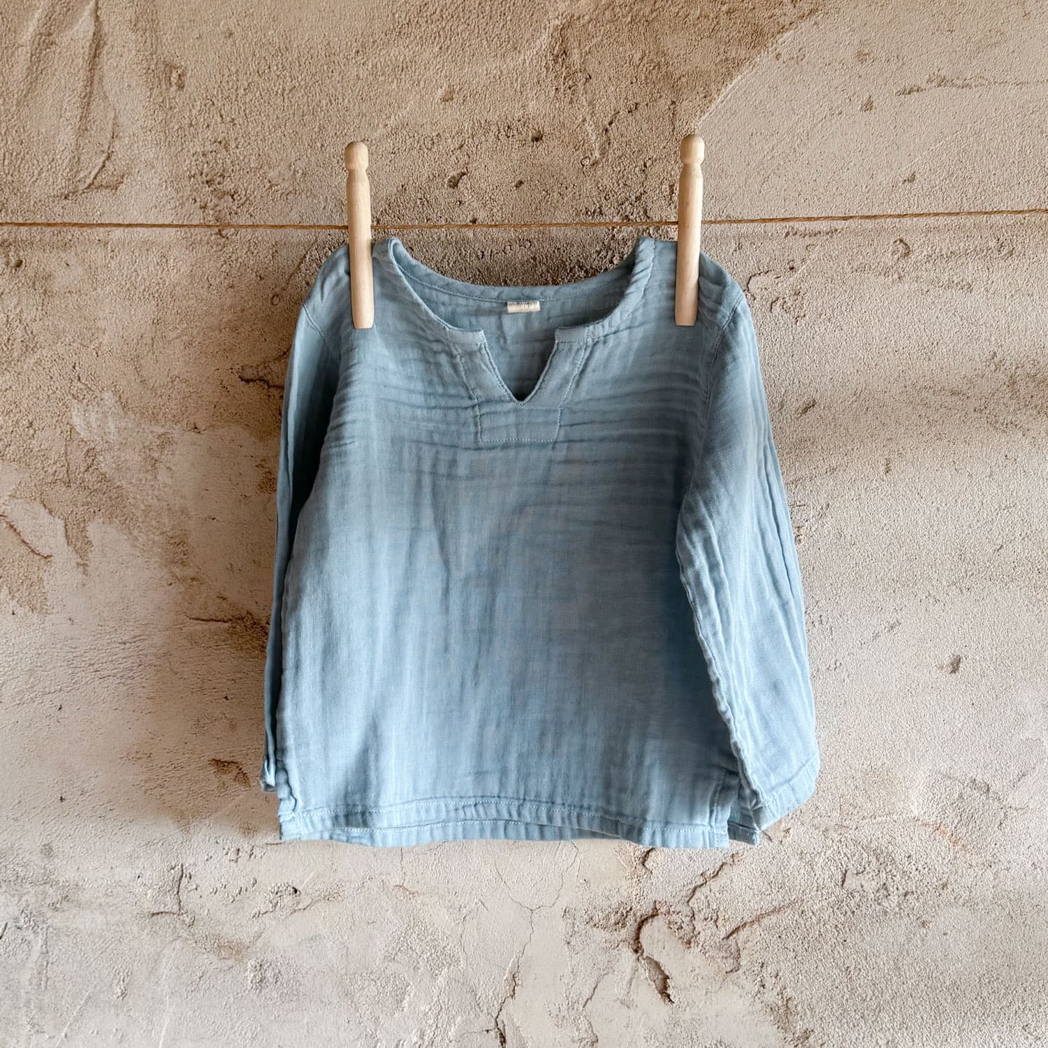 Zac Shirt - Baby - DS Double Saloo - S046 Sweet Blue