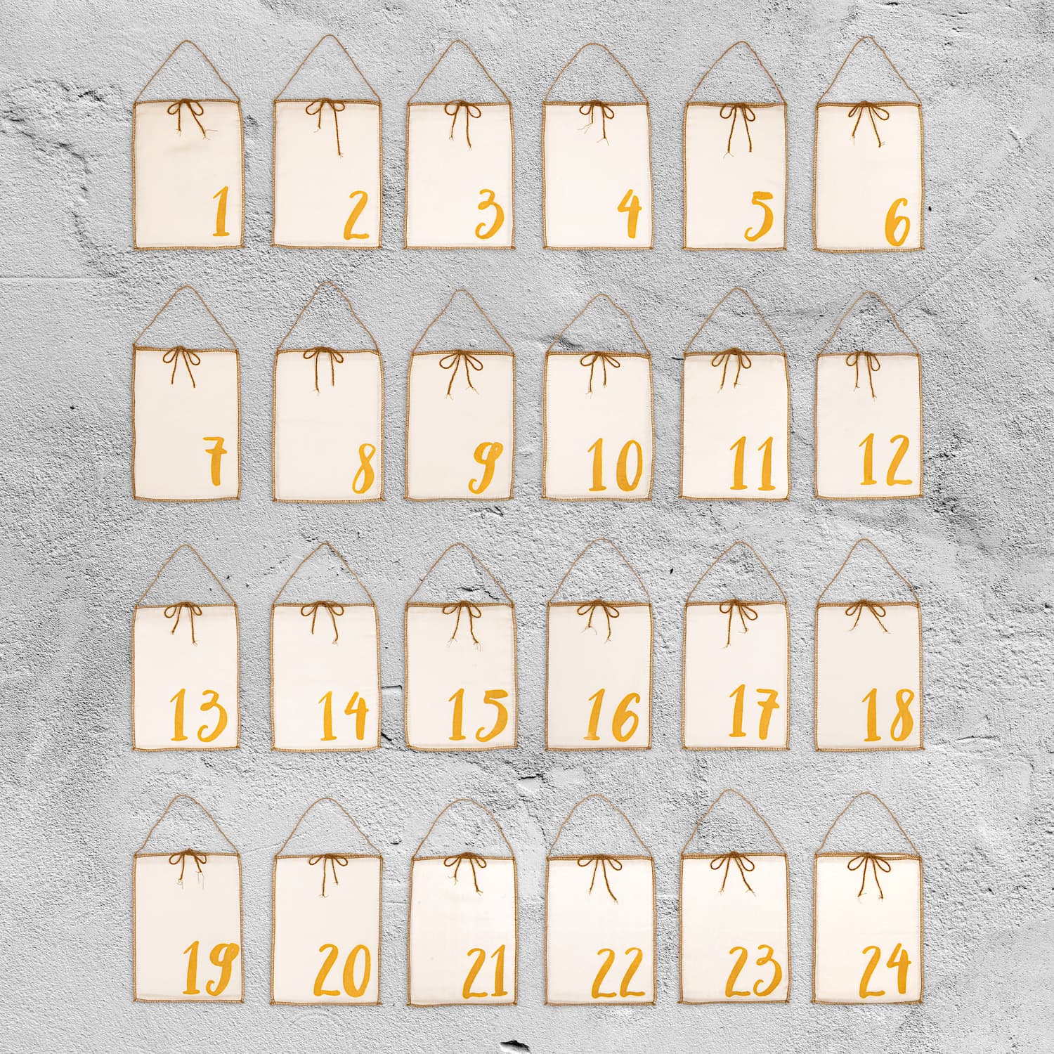 Numero 74 - Advent Calendar Gift Bags - Natural - S000