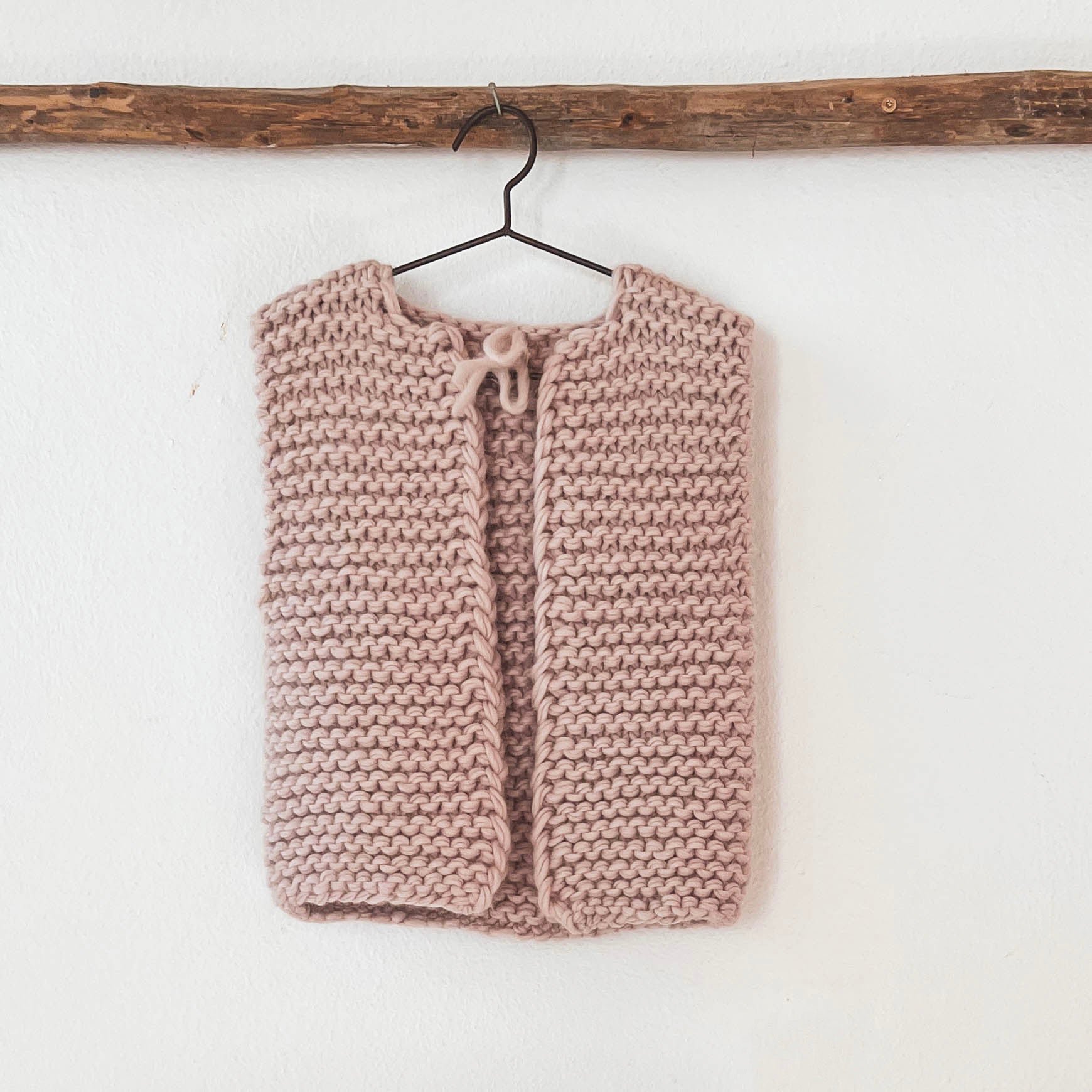 Andrea Gilet - Kids - WA Wool Alpaca - S018 Powder