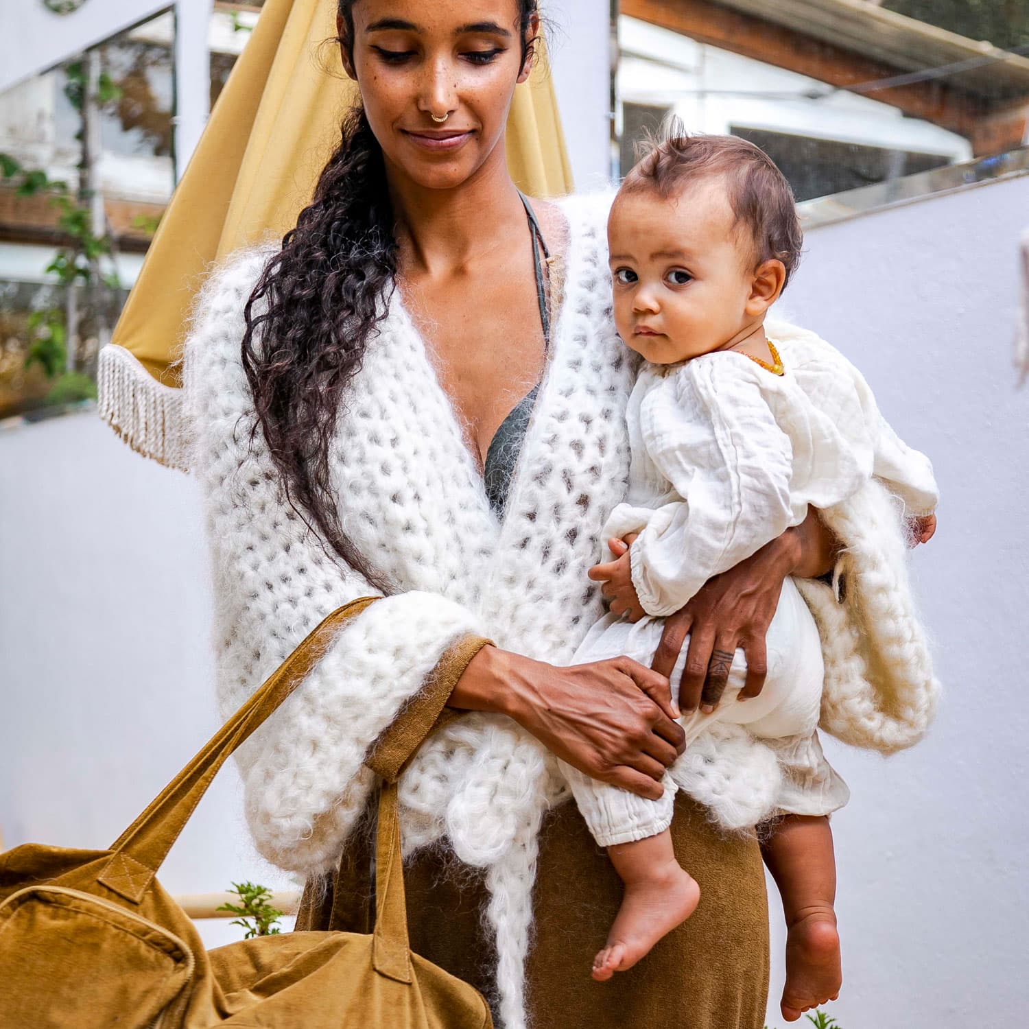 Numero 74 - Fashion - Atelier Crochet Kimono Mohair - Natural - S000