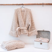 Numero 74 - Fashion - Atelier Crochet Kimono Mohair - Powder - S018