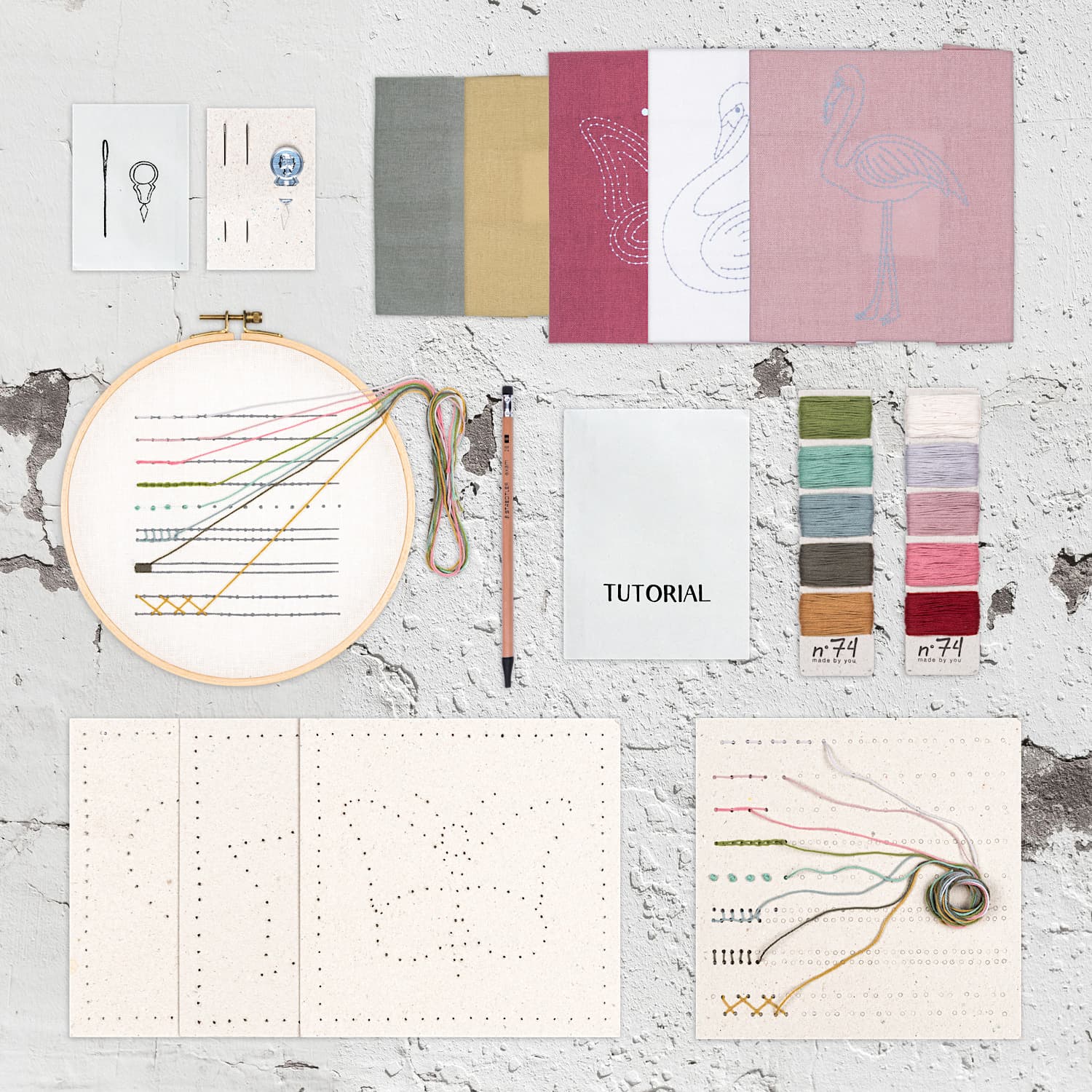 Numero 74 - Embroidery Kit Kids Sky - Mix Colors - M008