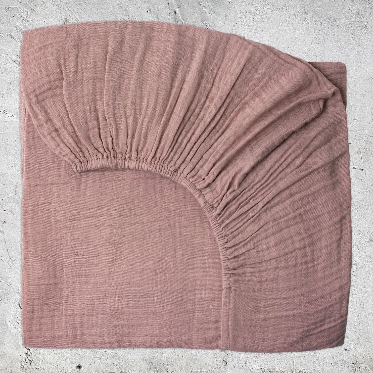 Fitted Bed Sheet DS Double Saloo S007 Dusty Pink – n°74 E-Shop