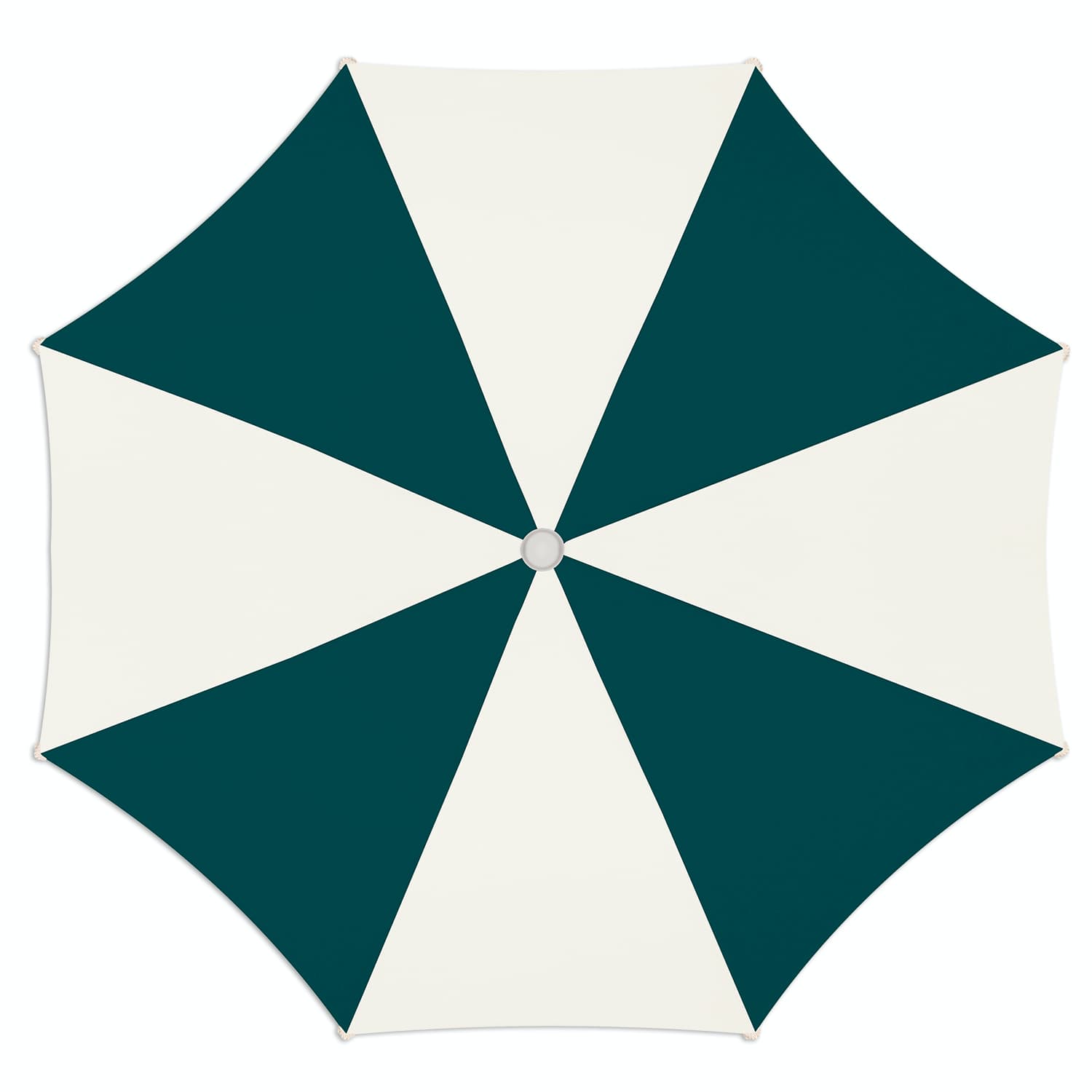 Numero 74 - Outdoor - Ibiza Beach Umbrella - Natural-Teal Blue - D107