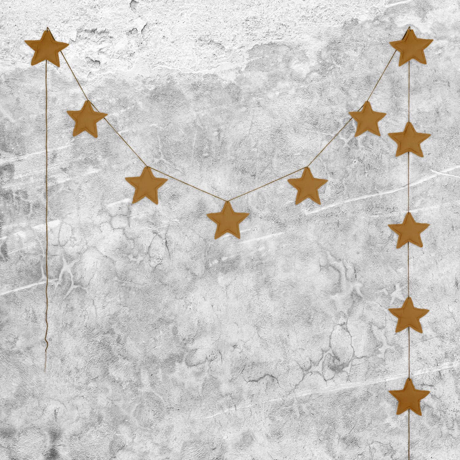 Numero 74 - Mini Star Garland - Gold - S024