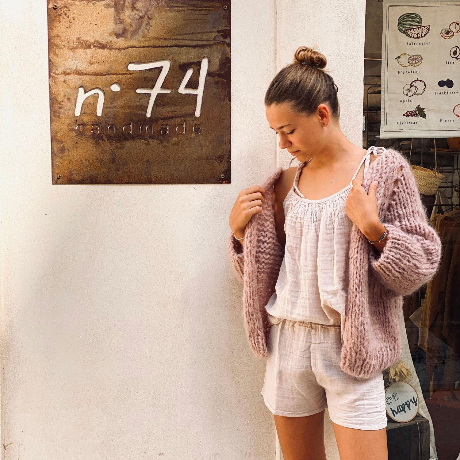 Paulina Vest  - Women - MO Mohair - S007 Dusty Pink