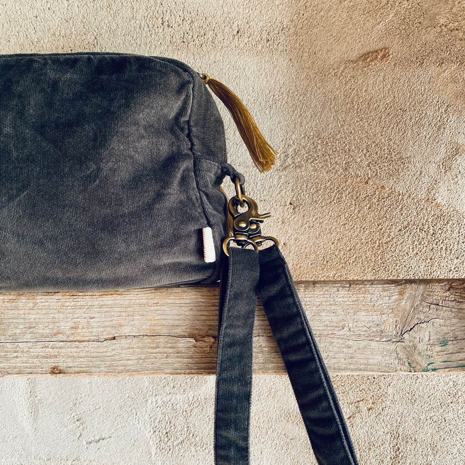 Daily Bag  - WV Woven Velvet - S021 Dark Green Grey