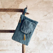 Laptop Case  - WV Woven Velvet - S032 Ice Blue