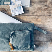 Laptop Case  - WV Woven Velvet - S032 Ice Blue