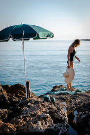 Menorca Beach Umbrella - S022 Teal Blue