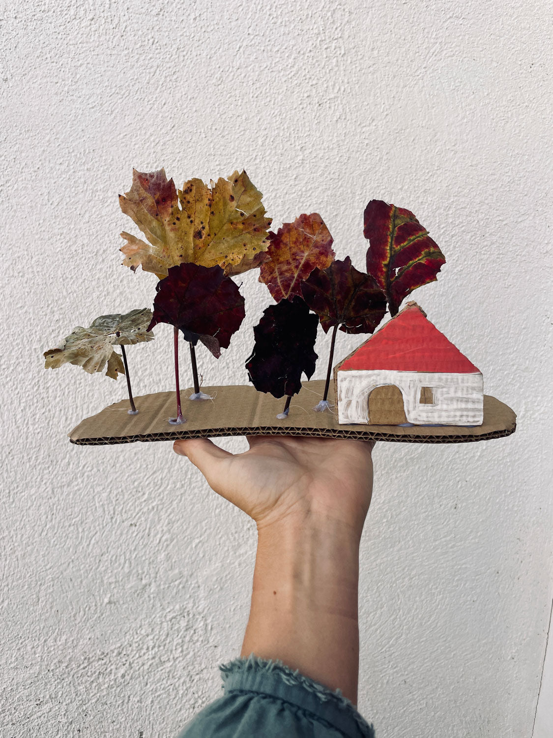 Make a Tiny Autumn Forest Craft "step by step"