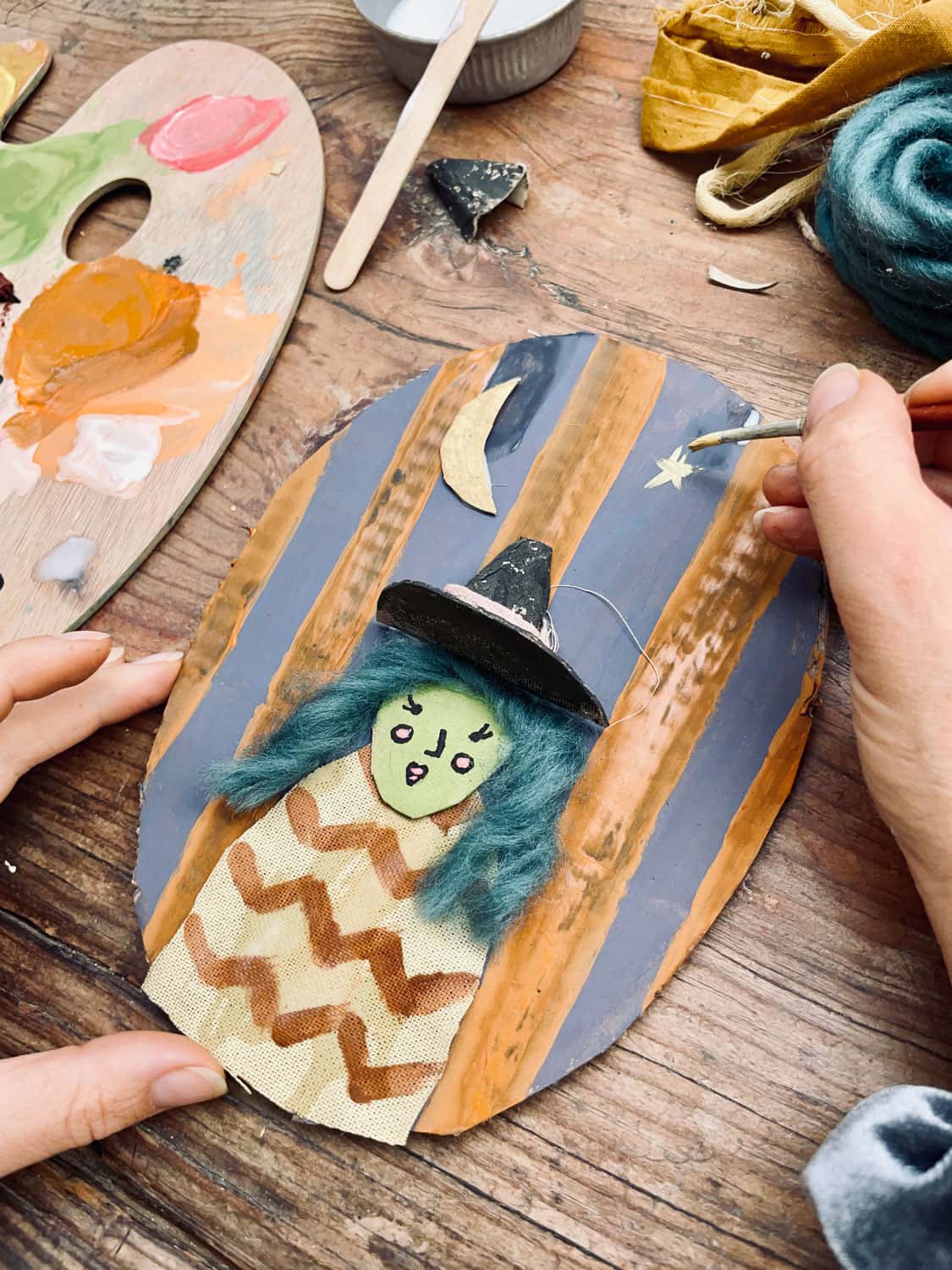 Make a Halloween Wallhanging "step by step"