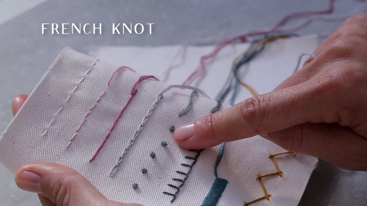Embroidery Video Tutorial. French Knot - n°74 E-Shop