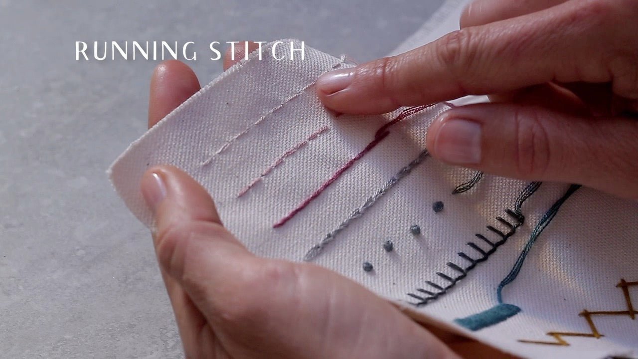 Embroidery Video Tutorial. Running Stitch - n°74 E-Shop