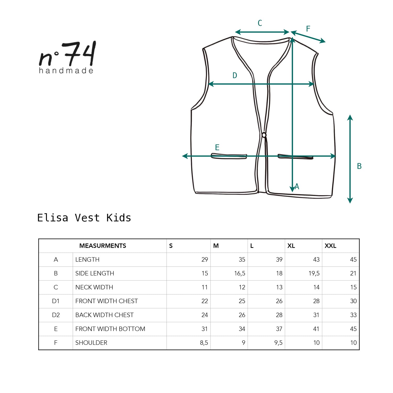 Elisa Vest - Baby  - CO Cotton Corduroy - S045 Stone Grey