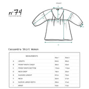 Cassandra Shirt - Women - CV Cotton Voile - S042 Baobab Rose