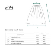 Cassandra Skirt - Women - CV Cotton Voile - S042 Baobab Rose