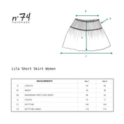Lila Short Skirt - Women - CV Cotton Voile 100 - S001 White