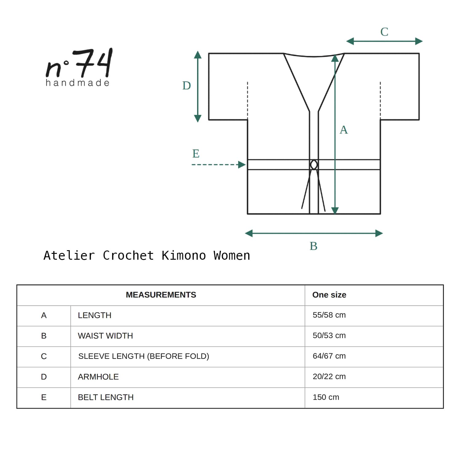 Knitting Pattern Tutorial - Atelier Crochet Kimono Women