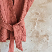Akira Vest - Women  - OQ Origami Quilt - S060 Jaipur Pink