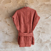 Akira Vest - Women  - OQ Origami Quilt - S060 Jaipur Pink