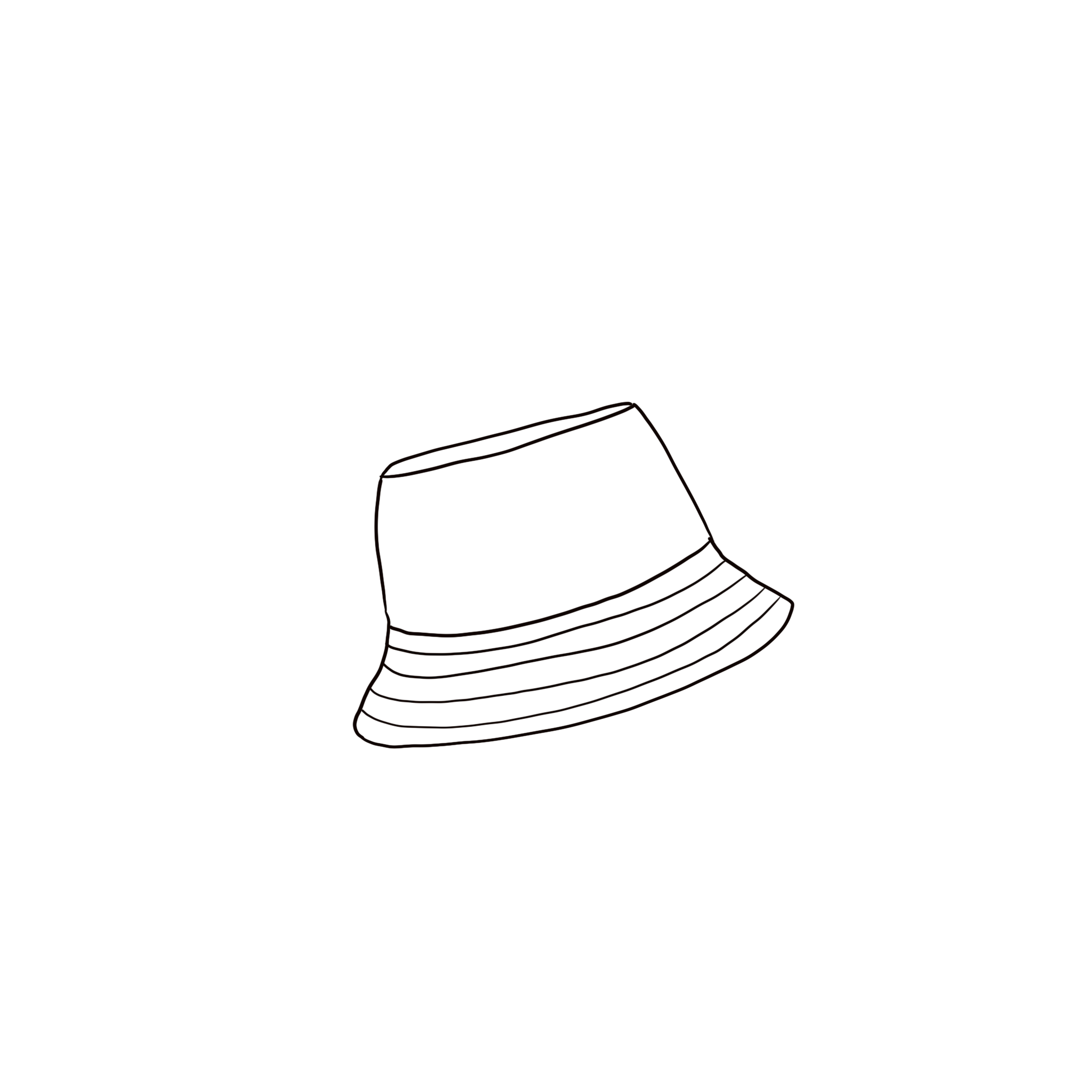 Andy Bucket Hat - Baby - TC Thai Cotton - S032 Ice Blue