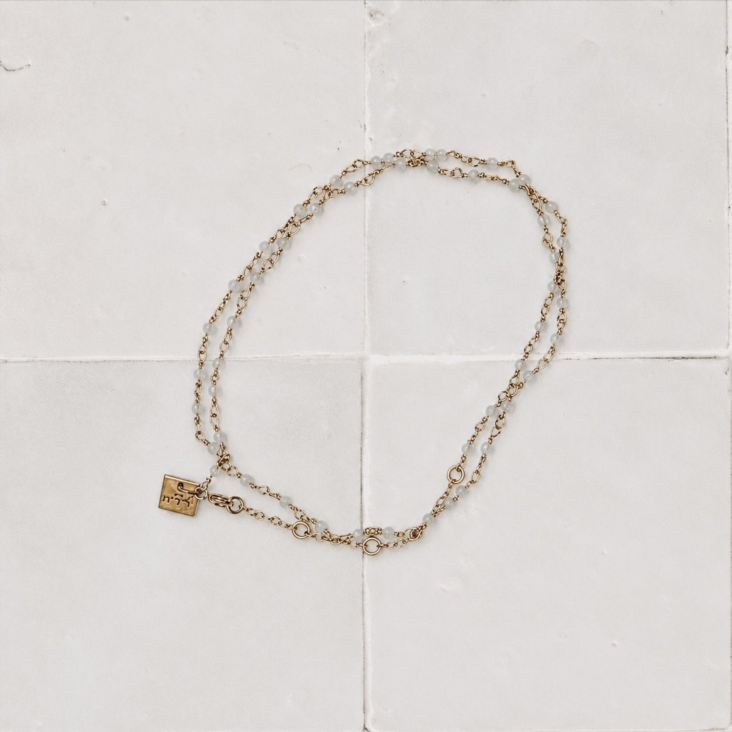 Beads Chain Bracelet - Moonstone