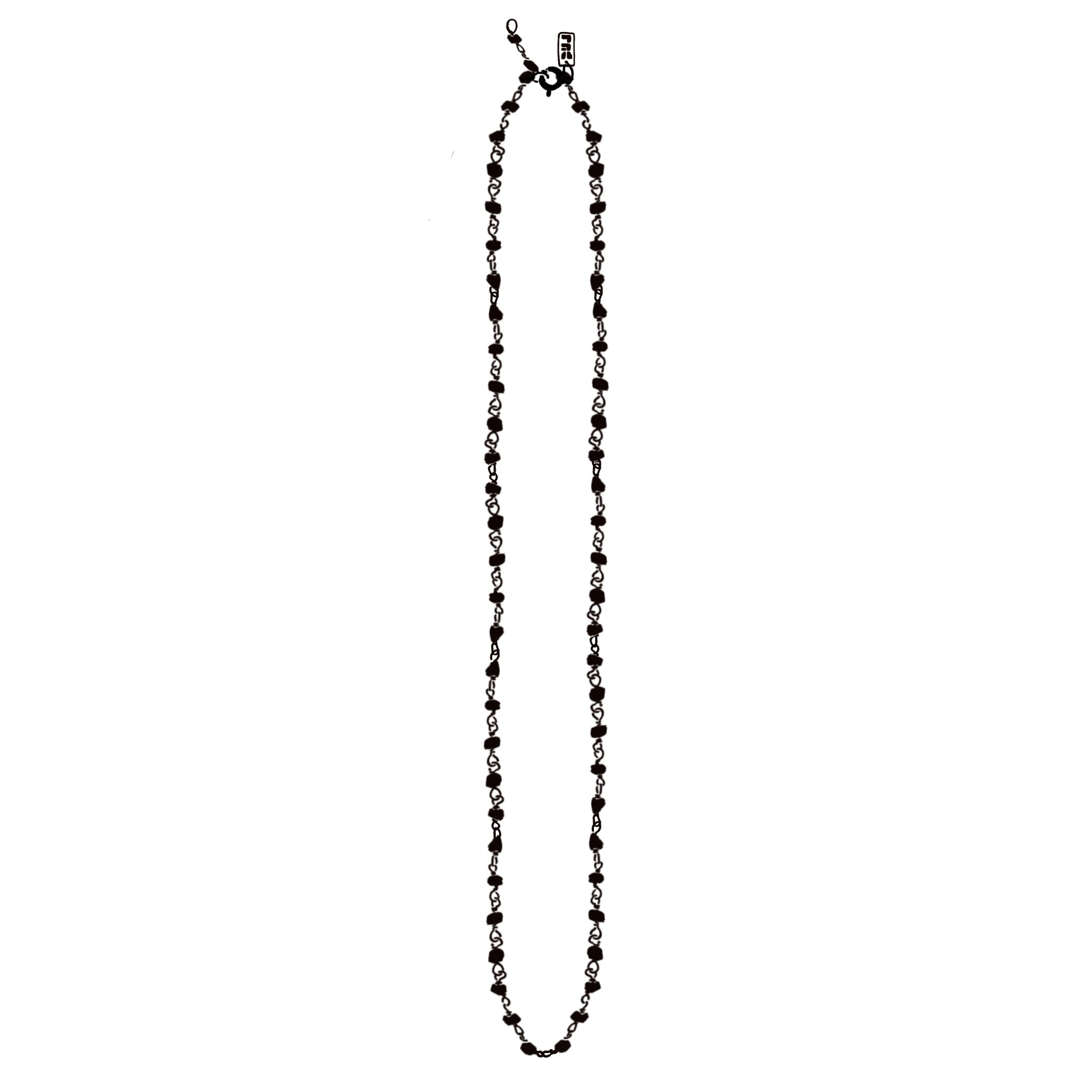 Beads Chain Necklace - Moonstone