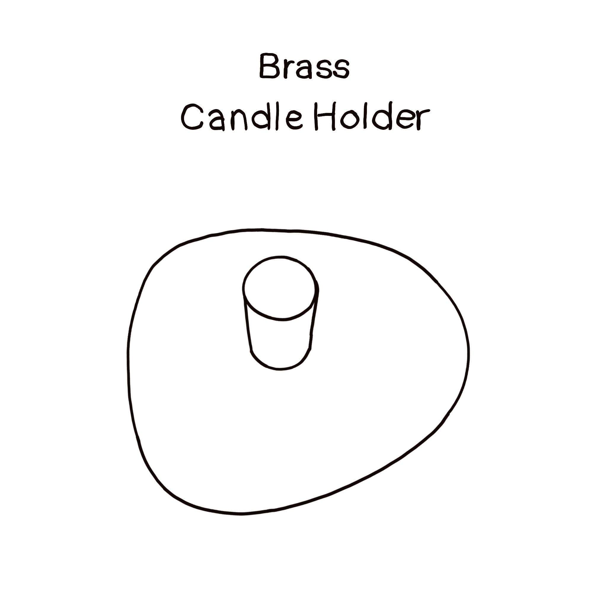Brass Candle Holder - BR Brass