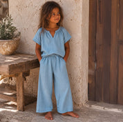 Carla Shirt - Kids - DS Double Saloo - S046 Sweet Blue