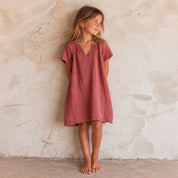 Carla Short Dress - Kids - DS Double Saloo - S042 Baobab Rose