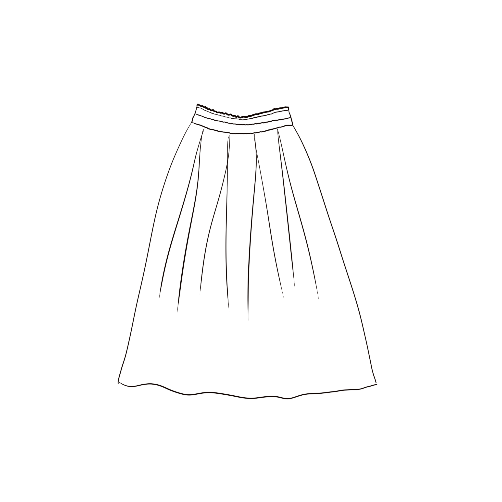 Cassandra Skirt - Women - CV Cotton Voile - S045 Stone Grey