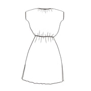 Chloe Dress - Women  - CS Cotton Silk - S055 Aegean Blue