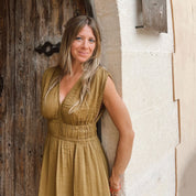 Constance Long Dress  - Women - DS Double Saloo - S050 Antique Bronze